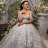 Luxury Wedding Dresses For Elegant Women Sleeveless Appliques Royal Train Ball Gowns