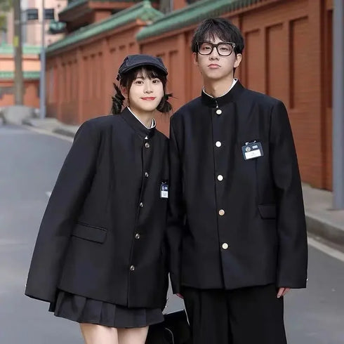 Japanese Style Men's School Uniform Blazers - Trendy Western-style Suit for Streetwear Fashion Enthusiasts and Urban Chic Looks