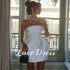 Love Simple Mini Wedding Dresses Elegant Strapless Ball Gowns Above Knee