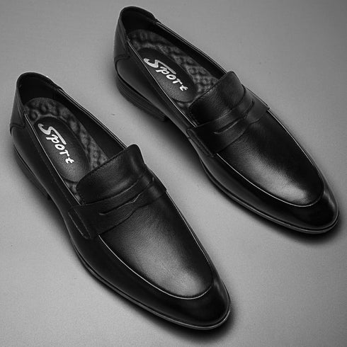 Luxury Handmade Men's Casual Loafer Shoes - Genuine Leather Slip-On Moccasins for Formal and Everyday Occasions