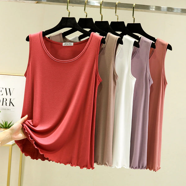 Casual Summer Tank Tops for Women - Loose Fit O-Neck Sleeveless Camisole Ideal for All Matches and Versatile Styling