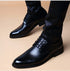 Men's Dress Shoes Casual Style Lace-Up Pointed Design Ideal for Weddings and Business Events