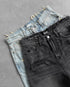 Y2k Black Punk Wash Baggy Work Shorts Casual Streetwear