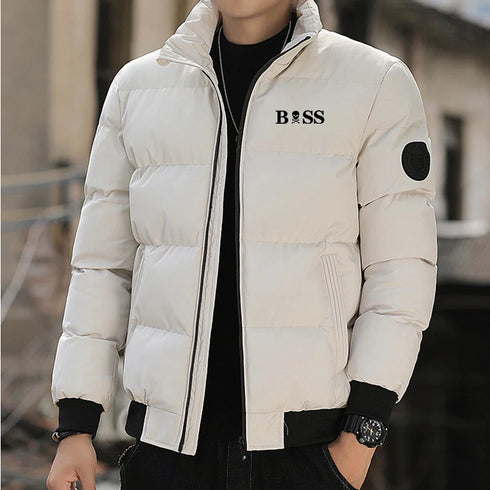 Men's Thick Thermal Cotton Parka Jacket for Winter - Windproof Casual Outerwear in Sizes M-5XL