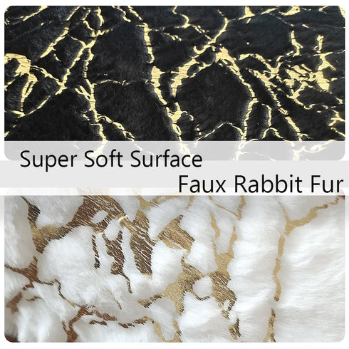 Faux Rabbit Fur Rug for Living Room Luxury Plush Carpet Mat for Bedroom and Bathroom