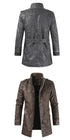 Fleece-lined Faux-Leather Jacket — Warm, Slim & Winter-Ready