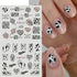Animal Print Water Nail Decals - Cow and Leopard Designs for Stunning Winter Manicure - 12 Unique Patterns for Creative Nail Art