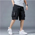 Men's Casual Workwear Shorts with Multiple Pockets for Summer Comfort