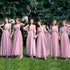 Bridesmaid Dress Elegant Tulle Ankle Length Gown With Elastic Waistband And Appliques Bridesmaid Dresses