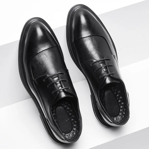 Elegant Handmade Oxford Brogue Shoes for Men - Classic Dress Formal Footwear for Weddings, Business, and Parties - Stylish Leather Attire for Every Occasion