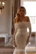 Off the Shoulder Sweetheart Wedding Dresses Sequin Gowns