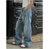 Vintage High Waist Wide Leg Baggy Jeans for Women - Classic Straight Denim Trousers Perfect for Summer Streetwear and Fall Outfit Inspiration