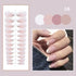 24Pcs Removable Coffin Ballet False Nails - Full Finished Press On Nail Patches for Girls, Perfect for Halloween and Everyday Wear