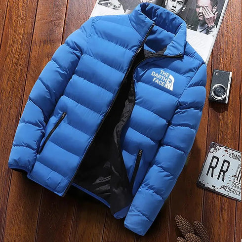 Trendy Casual Men's Winter Parka with Stand Collar - Warm Down Jacket for Street Fashion and Everyday Wear