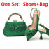 Luxury Italian Shoes and Bag Set for Women Wedding Pumps