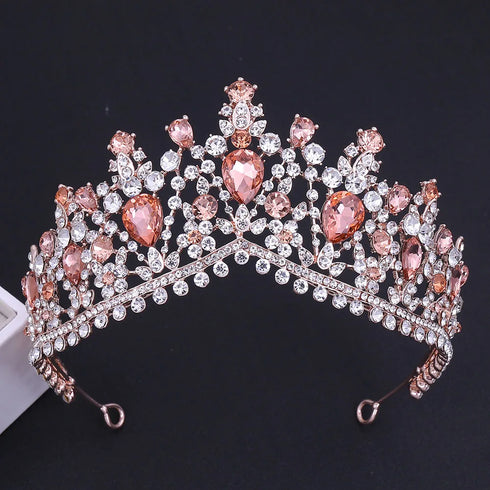 Exquisite Bridal Crystal Tiara Crown with Rhinestones for Weddings and Pageants