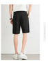 Summer Men's Suit Shorts Solid Color Business Casual Knee-length Pants