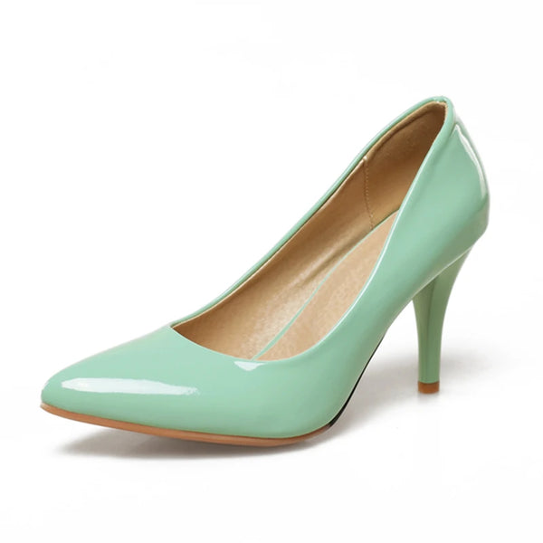 Pointed Toe Fashion Heeled Shoes Ladies Pumps Large Size Classic Women's High Heels