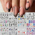 Animal Print Water Nail Decals - Cow and Leopard Designs for Stunning Winter Manicure - 12 Unique Patterns for Creative Nail Art
