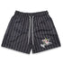Striped Pattern Casual Shorts for Men's Fitness and Basketball