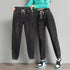High Waist Denim Harlan Pants for Women Casual Ankle Length