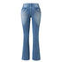 Women's Stretch Boot Cut Jeans Slim Fit Hip-Lifting Denim Trousers