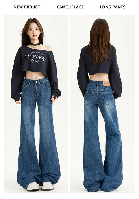 Baggy Jeans For Women Retro Denim Pants High Waist Vintage Streetwear Style Casual Everyday Wear
