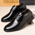 Leather Shoes for Men Casual Derby Square Toe Business Style