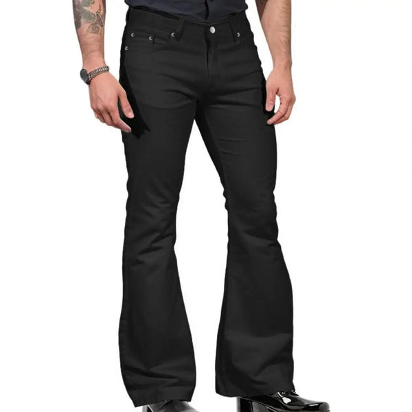 Bell Bottom Jeans For Men Slim Fit Retro Flared Vintage Style