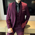Fashion Business Casual Suit Set for Men with Vest and Trousers for Wedding