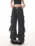 Classic High Waist Wide Leg Women’s Jeans with Multiple Pockets - Perfect for Casual Street Style and Fall Outfits