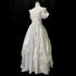Vintage Lace Wedding Dress Ball Gown With Beading And Pearls Boat Neck Floral Embellishments