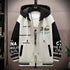 Men's Casual Hooded Jacket M-6XL - Spring and Autumn Korean Fashion Loose Fit Coat with Baseball Jersey Style and Letter Pattern