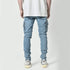 Fashion Streetwear Ripped Skinny Jeans Men Cargo Pants Slim Fit