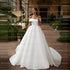 Simple Elegant Off The Shoulder Wedding Dresses A Line Princess Gowns