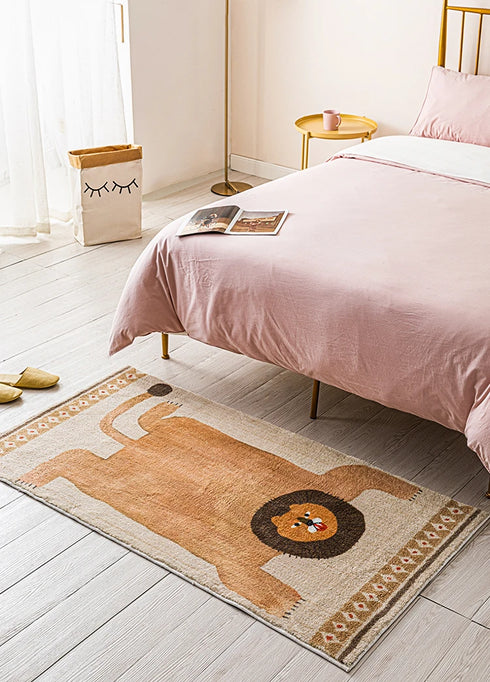 Cute Animal Plush Area Rug for Living Room and Children's Bedroom