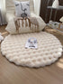 Nordic Round Carpets Plush Floor Mat Soft Area Rugs Shaggy Indoor Decor