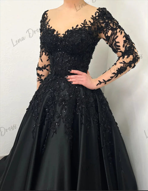 Customized Embroidered Lace Evening Dresses for Special Occasions