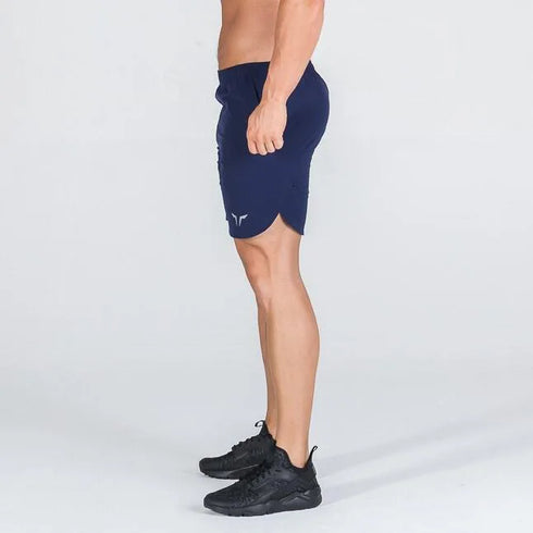 Men's Summer Gym Fitness Double-Decker 2 in 1 Shorts Sports Running Basketball Jogger Bottoms