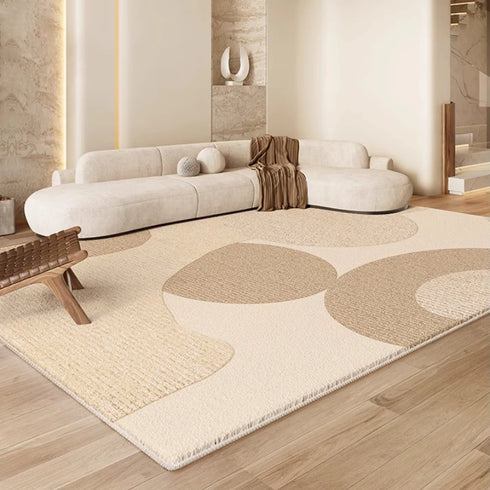 Cream Style Large Area Rug Fluffy Soft Carpet for Bedroom and Living Room Decoration
