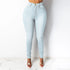 Casual Slim Fit High Waist Elastic Denim Pencil Pants for Women - Perfect for Fall Outfits with Jeans in All Seasons, S-3XL Sizes Available