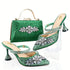 Doershow Party Pumps and Matching Bag Set for Women