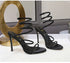 Rhinestone Snake Stiletto Gladiator Sandals For Wedding