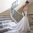 Mermaid Lace Wedding Dress Vintage Sweetheart Neck Backless Bridal Gown