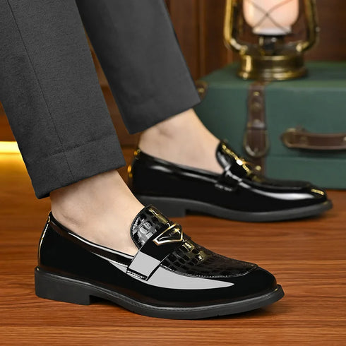 Large Size Men's Dress Shoes Soft Sole Casual Wedding Footwear