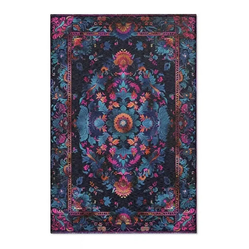 Floral Persian Area Rug Modern Classic Carpet for Living Room and Bedroom Decor