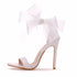 Elegant Women's Sandals with Pointed Toe and Butterfly Knot for Wedding and Office Wear