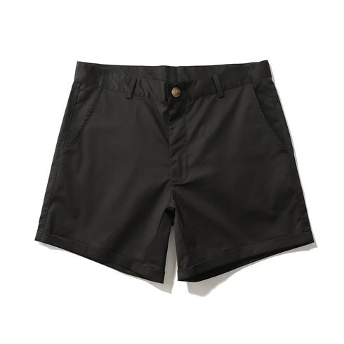 Man Shorts Summer Cotton Middle Waist Male Elastic Waist Casual Business Shorts
