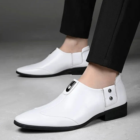 Classic Leather Men's Loafers | Stylish Driving Moccasins for Business & Formal Wear