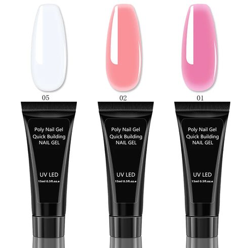 Ultimate Nail Extension Gel Kit for Stunning UV Varnish Nail Art Manicure – Complete Slip Solution & Quick Extension Tool Set for Professional Nail Care